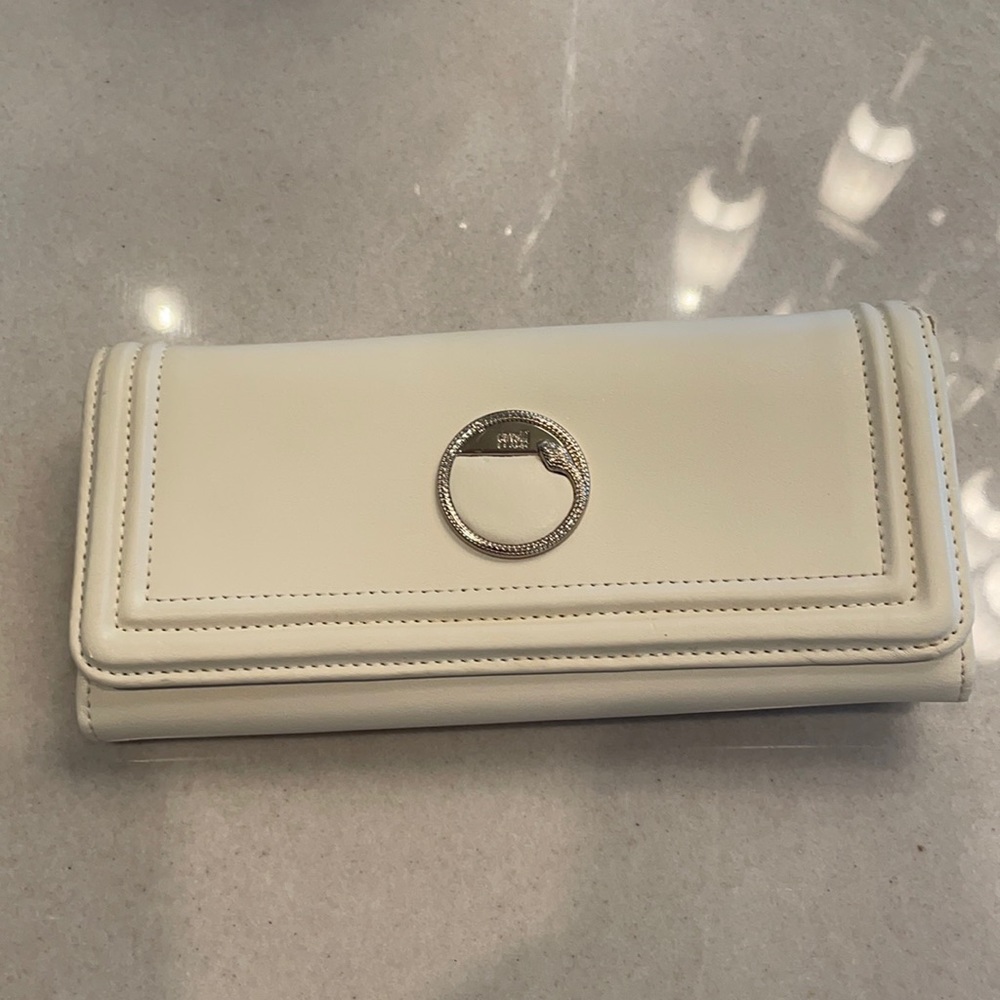 Roberto Cavalli cream wallet